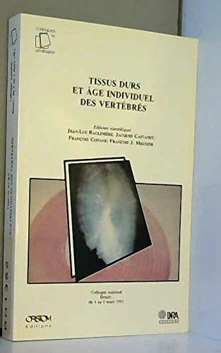 Tissus durs et age individuel des vertebres. - Handbook of the mammals of the world.