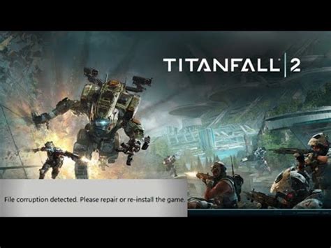 Titanfall 2 file corruption detected. No difference. Delete Origin's cache and working files from ProgramData and LocalAppData. Verify game files through Origin and Steam. Delete TF|2's config files from Documents. Ensure Origin services and such were running before launching the game. Reset any overclocks on my hardware. Uninstall/reinstall Origin. Try the new EA app. 