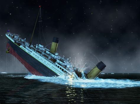 Titanic sinks at the  and Jack are in great  the . 