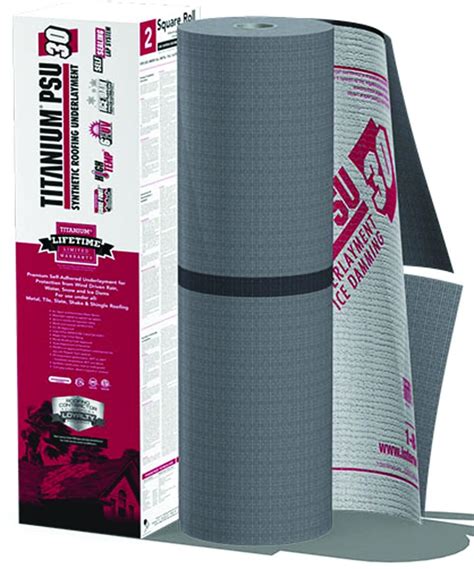 Titanium roof underlayment.  Titanium® PSU30 is the only modified rubberized...