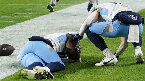 Titans’ Treylon Burks in concussion protocol after being knocked unconscious, carted off field