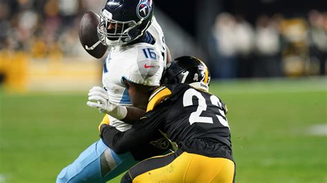 Titans wide receiver Treylon Burks carted off after landing hard late in fourth quarter vs. Steelers