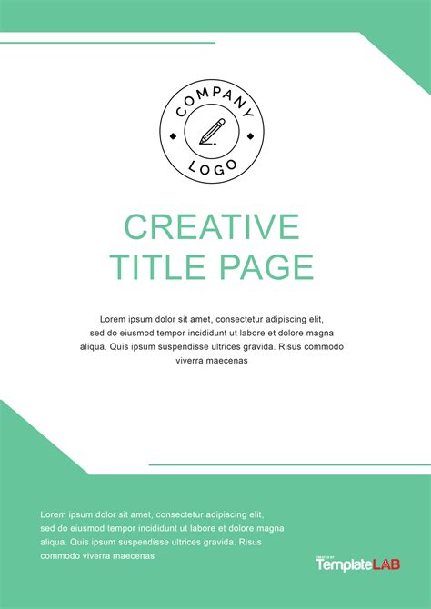 Title Page Template