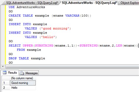 Title case in sql server