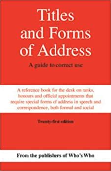 Titles and forms of address a guide to correct use whos how. - Bild der wirtschaft und gesellschaft bei abraham a sancta clara..