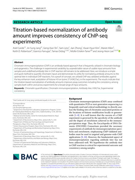 Titration-based normalization of antibody amount improves