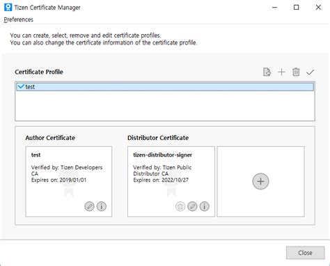 Tizen certificate manager download.  Note: Tizen certificate profiles allow y...