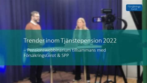 Tjänstepension 2022