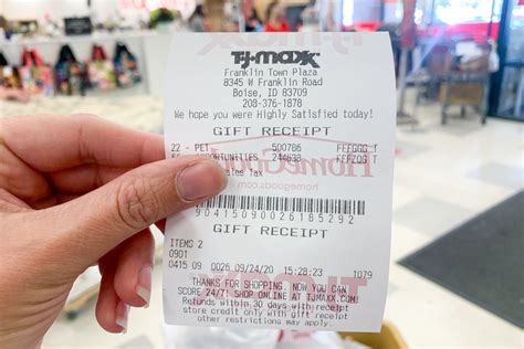 Tj maxx receipt codes. Purchases made between 10/8/2023 and 12/24/2023 may be returned through 1/25/2024. Our normal return policy will apply to all purchases made beginning 12/26/2023. Standard Return Policy for Items Purchased In Stores. Our customers continue to be our top priority. If you're not satisfied with your purchase, return the merchandise accompanied by ... 