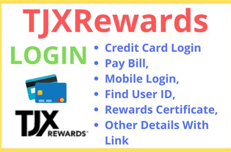 Tjxrewards com bill payment. Sign In. Sign Up. Keep it Simple! One Account for T.J.Maxx, Marshalls, and HomeGoods. Forgot Password? 1 Capital Letter. 1 Lower Case Letter. 1 Number or Special Character. At Least 8 Characters. 