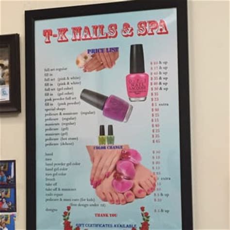 Tk Nails Prices
