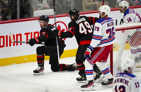 Tkachuk and Tarasenko score twice to help Senators rout Rangers 6-2