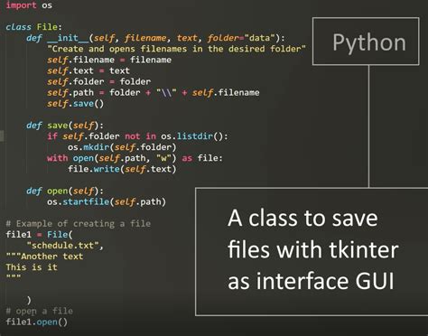 Tkinter class example.  In practice, you'll likely organize anything beyond . ...