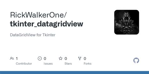 Tkinter datagrid.  RickWalkerOne / tkinter_datagridview Public Notifications You must be signed ...