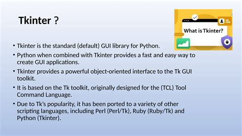Tkinter table.  Python when combined with Tkinter provides a fast and easy way to cre...