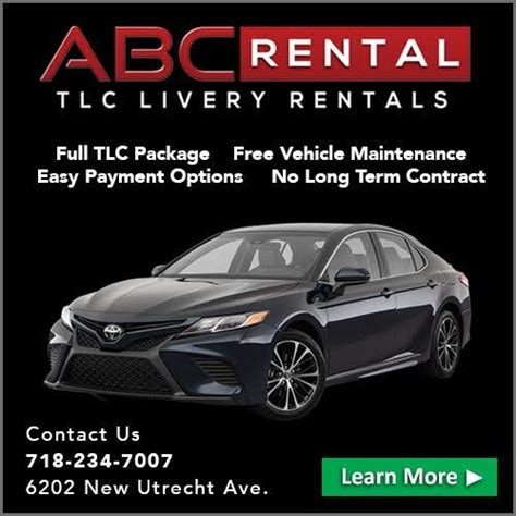 Tlc car for rent craigslist. COME AND VISIT US Come in and get started with us. Our vehicles are always ready to start making money for you. We rent to and take care of all drivers we will take care of you. Call us at 718-234-7007 Or visit our office located at 6202 New Utrecht Ave Brooklyn NY 11219 Mon/Fri 9:00 am-5:30 pm. 