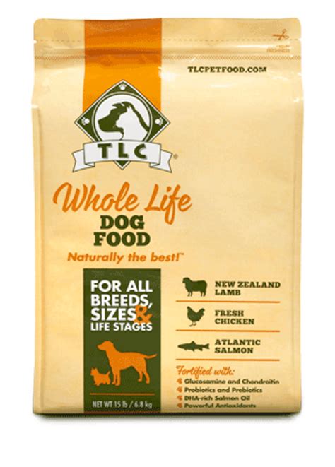 Tlc dog food. For example, chicken, salmon, or lamb are the best. Beef can be good but is also linked to allergies. If the dog food contains animal meal it should say so. (i.e. … 