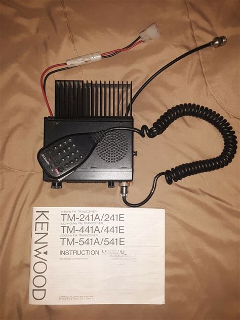 Tm 241a 2 meter radio operators manual. - Stulz comptrol 1002 operation and maintenance manual.
