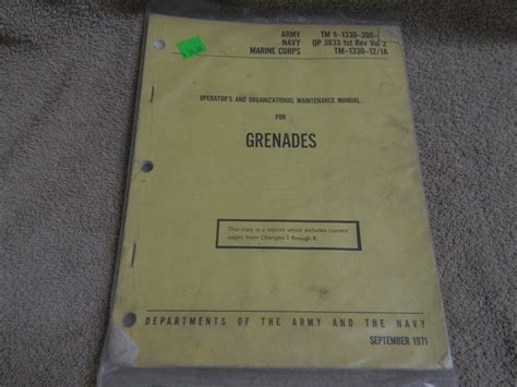 Tm 9 1330 200 12 operatori e manuale di manutenzione organizzativa per granate. - New jersey jurisprudence exam study guide.