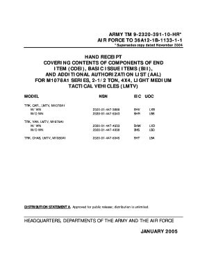 record details for tm 9-2320-356-bd. pub/form