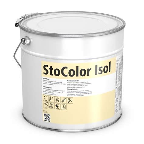 StoColor Isol Spray Rev.-Nr.: 5 / DE /Sto SE & Co. KGaA./. 19.08.2020 / PRODW452 / StoColor Isol Spray 1/6 Isoliergrund als Voranstrich Charakteristik Anwendung innen auf Wand- und Deckenflächen geeignet auf Styropor für problematische Untergründe, z. B. mit Nikotin-, Ruß-, Lignin- oder