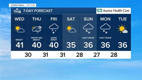 Hourly Forecast; 7-Day Forecast; Live Weather Cams; Weather Maps; Travel Forecast; ... TMJ4's redesigned app puts the whole news world in your the palm of your hand. Keep up with the latest .... 