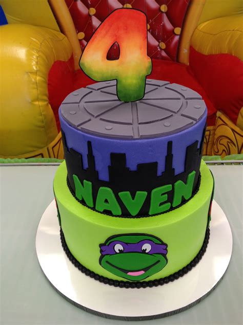 Are you looking for easy TMNT cake ideas? Here are some of the best I’ve seen on Instagram. The Easy Ones. So let’s start with the easiest TMNT birthday cakes to make. These are the ones that you can make at home if you have beginner level cake-making skills. In short, they’re the ones I’m more likely to make.. 
