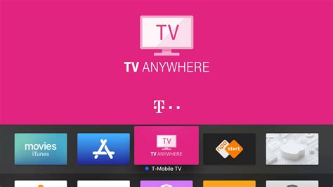 Tmobile apple tv. Add your cable or satellite service to the Apple TV app. Single sign-on provides immediate access to all the supported video apps in your subscription package. Go to Settings > TV Provider. Choose your TV provider, then sign in with your provider credentials. If your TV provider isn’t listed, sign in directly from the app you want to use. See ... 