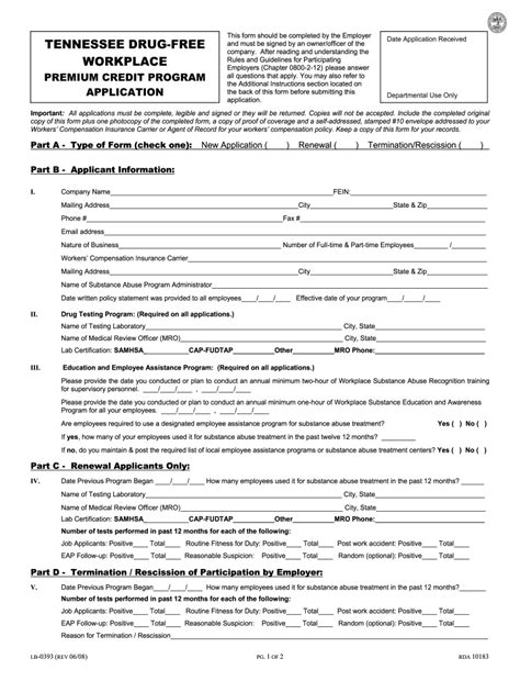 Tn Drug Workplace Exemption Form Fill Out and Sign Printable PDF