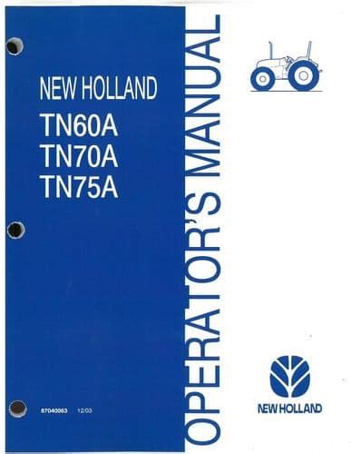 Tn70a new holland tractor operators manual. - Cummins qsk60g6 diesel generator set service manual.