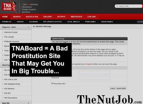Tnaboard - This is a review and discussion forum for escorts, massage, and fetish providers.