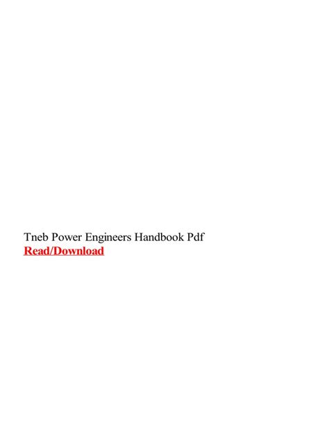 Tneb power engineers handbook free download. - Parts manual for bobcat 225g miller welder.