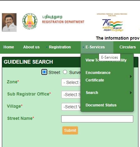 Tnreginet 2024: Apply Online for EC, Guideline Value in Tamil Nadu …