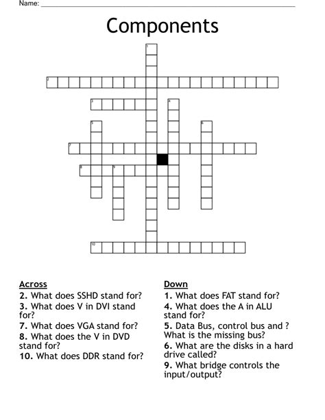 Tnt component crossword clue. Sewing Machine Components - Sewing machine parts are a mass of gears, cams, cranks and belts, all driven by a single electric motor. Learn about sewing machine parts like the feed ... 