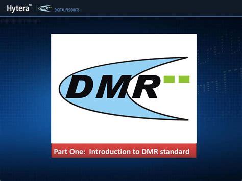To Dmr An Introduction