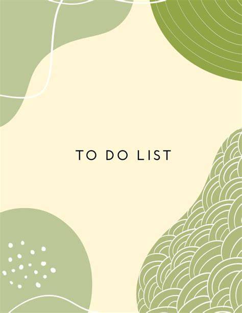 To Do List Notebook