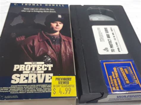 To Protect and Serve (VHS, 1992) années 90 Action Crime Thriller …