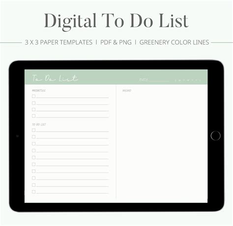 To do list template Goodnotes planner Goodnotes To do list Etsy