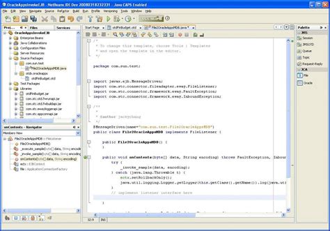 To implement the Oracle Applications JCA Adapter with an EJB Project