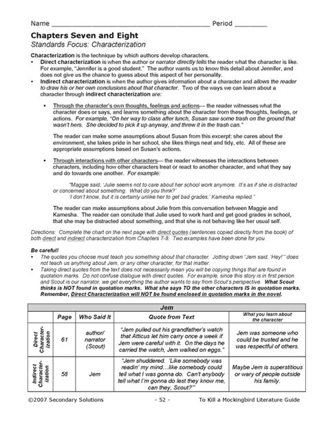 To kill a mockingbird literature guide secondary solutions 2007 answer key. - The window sash bible a a guide to maintaining and.