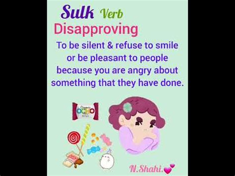 To sulk meaning