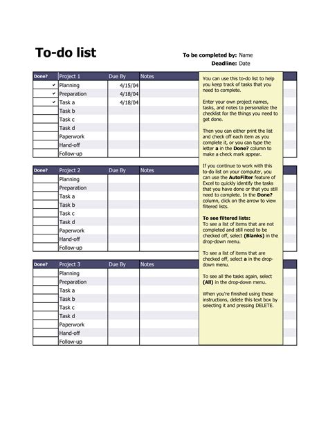 ToDo List 38+ Examples, Format, Pdf Examples