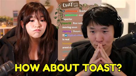 Toast and miyoung confirmed. Disguised Toast sent Miyoung some Sushi. “Toast got me Sushi!”. Miyoung said as she excitedly revealed a big box of Sushi that Toast had ordered while he was in Canada.”. Thanks Buddy! POG” she said as she prepared the chopsticks to eat her new gift. The chat was trolling both of them and made a lot of suggestions where Toast … 