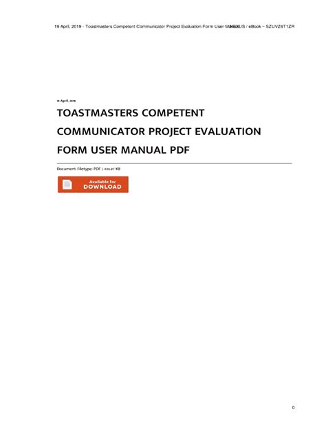 Toastmasters competent communicator manual project evaluation form. - Probability and measure billingsley solution manual.