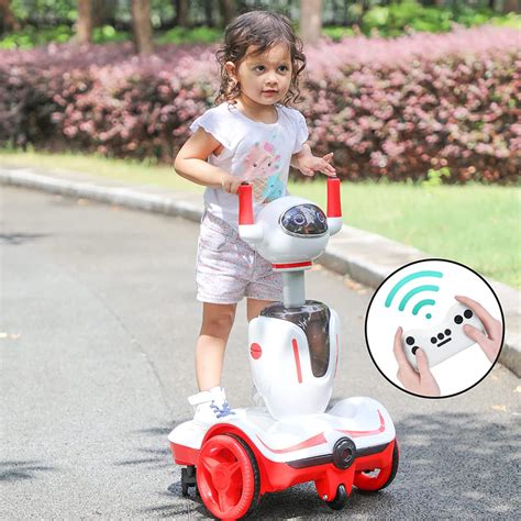 Buy now, pay later. NO credit score impact. Product description: Features3-IN-1 Kids' Electric Vehicle: This kids electric car is designed as the appearance of a robot for kids from 37 to 72 months (3-6 years) old. More importantly, it can be separated into a freestanding electric scooter and a mobile toddlers push buggy with a .... 