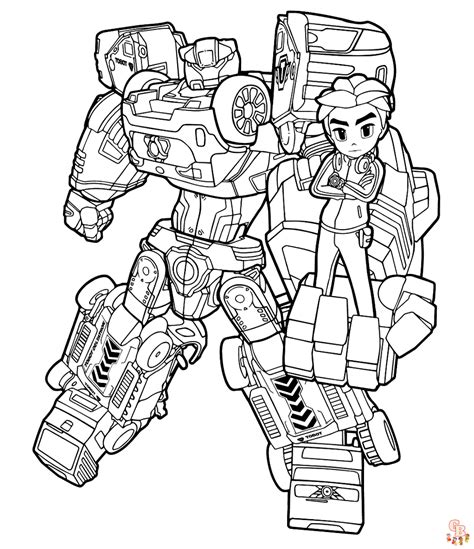 Tobot Coloring Pages Coloringall