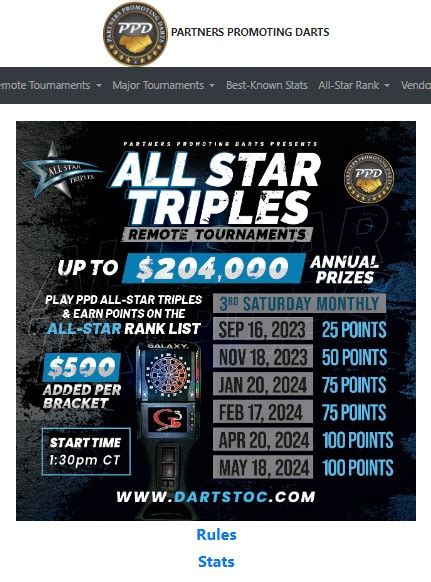 Toc darts login.  Paid PPD Partner: Player games for TOC eligibility can ...