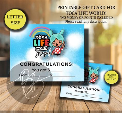 Toca Life World Gift Cards