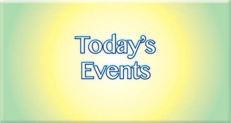 Today events. Things To Know About Today events. 