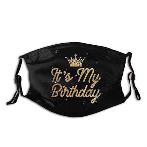 Today is My Birthday Printed Face Mask, Decorative, with 2 …